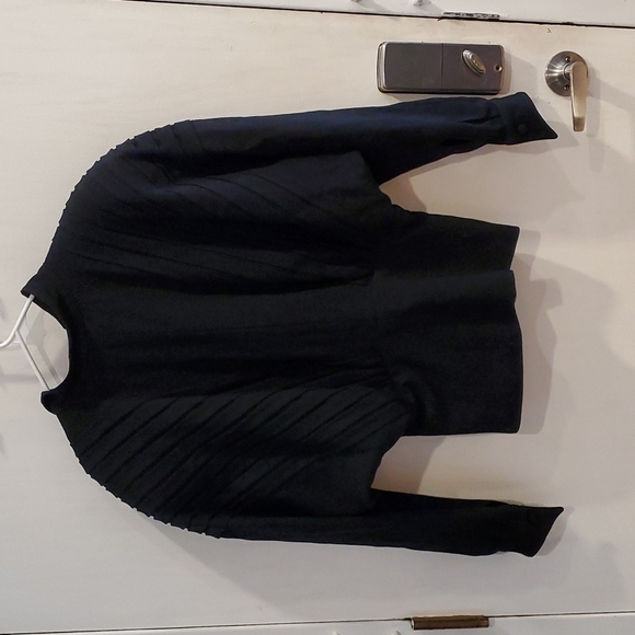 La Rue des Reves Vintage Wool Pleated Bomber Jacket 12 - Picture 4 of 6